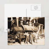 Grand Trunk Railroad Shop & Crew -  Briefkaart (Voorkant / Achterkant)