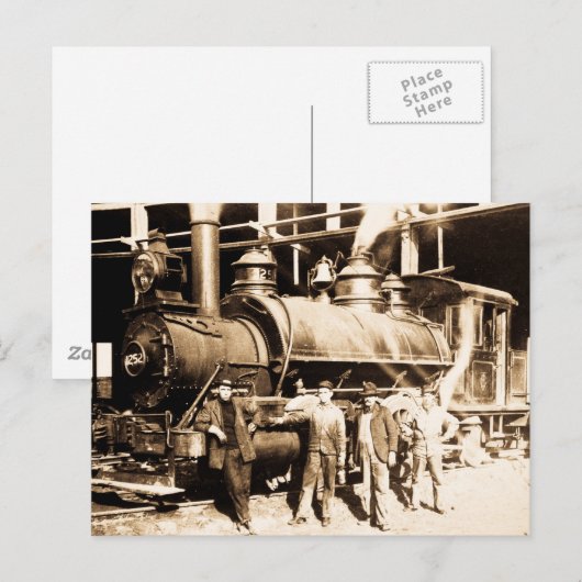 Grand Trunk Railroad Shop & Crew -  Briefkaart (Voorkant / Achterkant)