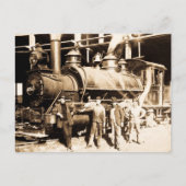 Grand Trunk Railroad Shop & Crew -  Briefkaart (Voorkant)