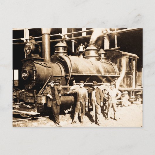 Grand Trunk Railroad Shop & Crew -  Briefkaart (Voorkant)