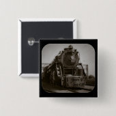Grand Trunk Western Engine #6335 Vierkante Button 5,1 Cm (Voorkant /achterkant)