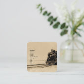 Grand Trunk Western Engine No. 5042 Business Card Vierkante Visitekaartje (Staand voorkant)