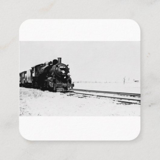 Grand Trunk Western Engine No. 5042 Business Card Vierkante Visitekaartje (Achterkant)
