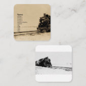 Grand Trunk Western Engine No. 5042 Business Card Vierkante Visitekaartje (Voorkant / Achterkant)