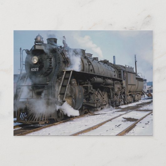 Grand Trunk Western Railroad, 2-8-4, nr. 6327, nea Briefkaart (Voorkant)