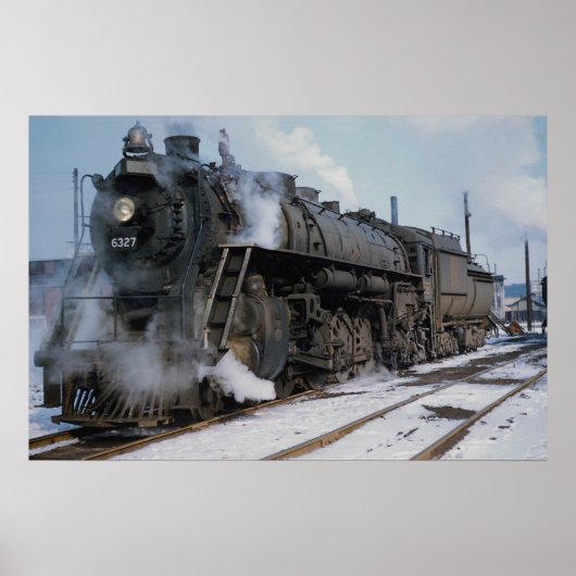 Grand Trunk Western Railroad, 2-8-4, nr. 6327, nea Poster (Voorkant)