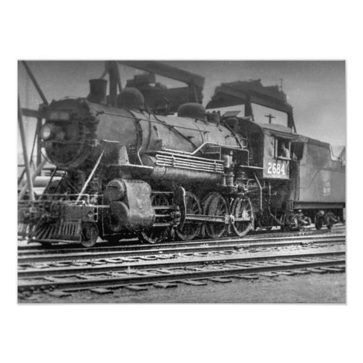 Grand Trunk Western Railroad Engine #2684  Foto Afdruk (Voorkant)