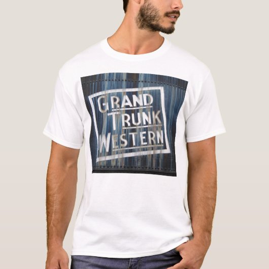 Grand Trunk Western Railroad Locomotive Engine T-shirt (Voorkant)