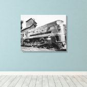 Grand Trunk Westerne motor 6405 in Chicago Canvas Afdruk (Insitu (Houten vloer))