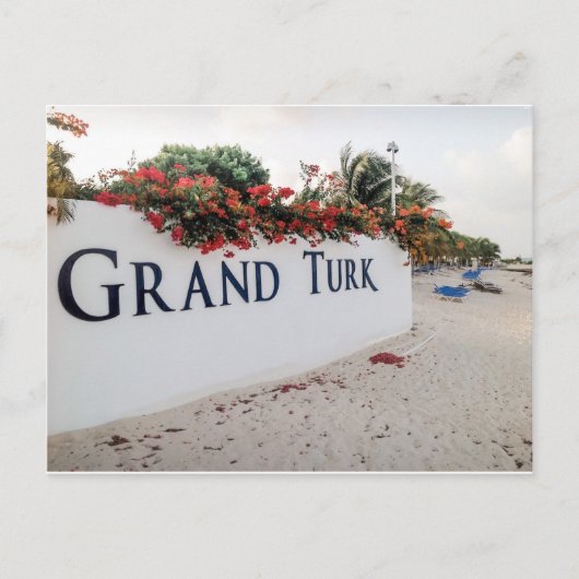 Grand Turk Beach Scene Briefkaart (Voorkant)
