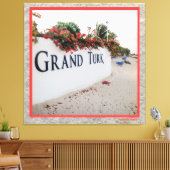 Grand Turk Beach Scene Canvas Afdruk (Insitu (Woonkamer))