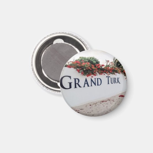 Grand Turk Beach Scene Magneet (Voorkant / Achterkant)