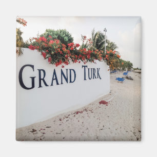 Grand Turk Beach Scene Magneet