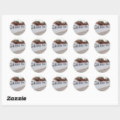 Grand Turk Beach Scene Ronde Sticker (Vel)