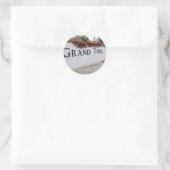 Grand Turk Beach Scene Ronde Sticker (Tas)