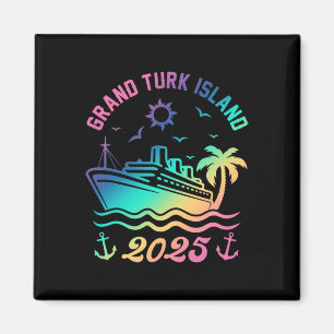 Grand Turk Island 2025 Cruise Vakantie Beach Trave Magneet