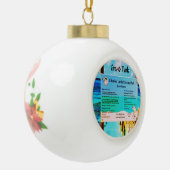 Grand Turk Keramische Bal Ornament (Links)