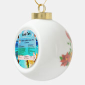 Grand Turk Keramische Bal Ornament (Rechts)