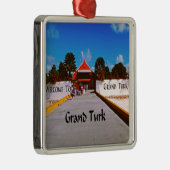 Grand Turk Metalen Ornament (Rechts)