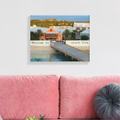 Grand Turk, Turks en Caicos, HD-fotografie Canvas Afdruk (Insitu (Woonkamer))