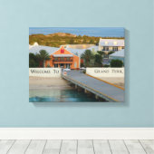 Grand Turk, Turks en Caicos, HD-fotografie Canvas Afdruk (Insitu (Houten vloer))