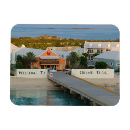 Grand Turk, Turks en Caicos, HD-fotografie Magneet