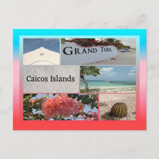 Grand Turks en Caicos Briefkaart (Voorkant)