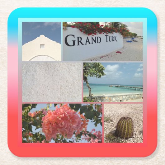 Grand Turks en Caicos Kartonnen Onderzetters (Voorkant)