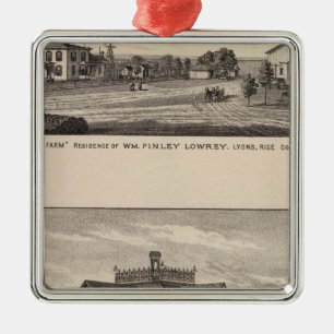 Grand Uitzicht Boerderij, Kansas Metalen Ornament