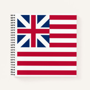 Grand Union, 1e vlag van de koloniën in de VS Notitieboek