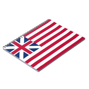 Grand Union, 1e vlag van de koloniën in de VS Notitieboek