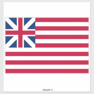 Grand Union, 1e vlag van de VS koloniën Sticker