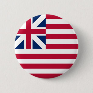 Grand Union USA eerste vlag Amerika symbool patrio Ronde Button 5,7 Cm