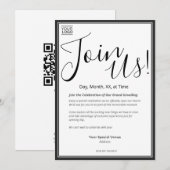 Grand Unveiling Special Event Invitation Kaart (Voorkant / Achterkant)