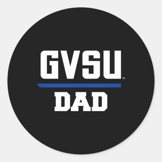 Grand Valley GVSU Lakers Papa Ronde Sticker (Voorkant)