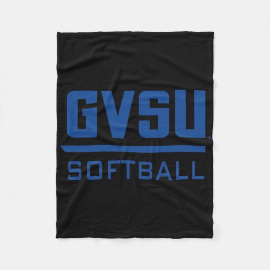 Grand Valley State University Gvsu Softbal Kleding Fleece Deken (Voorkant)