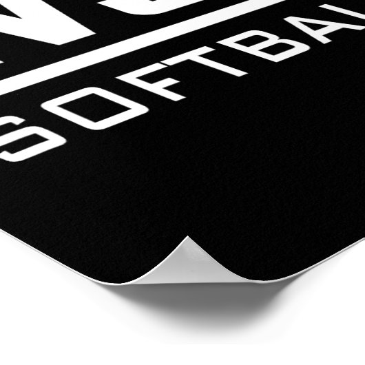 Grand Valley State University Gvsu Softll Apparel  Poster (Hoek)