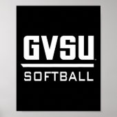 Grand Valley State University Gvsu Softll Apparel  Poster (Voorkant)