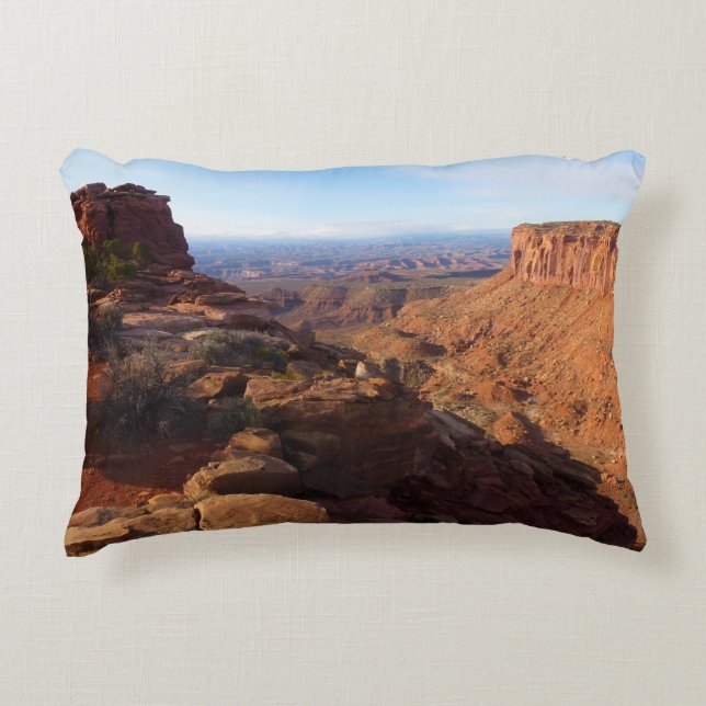 Grand View Point in Canyonlands National Park Accent Kussen (Voorkant)