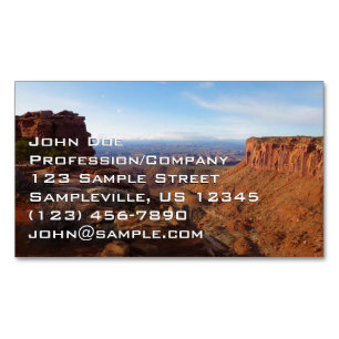 Grand View Point in Canyonlands National Park Magnetisch Visitekaartje