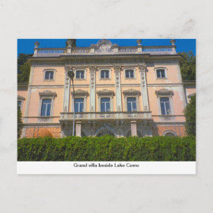 Grand villa naast Como-meer Briefkaart