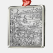 Grand Voyage de Hierusalem" Metalen Ornament (Links)