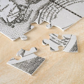 Grand Voyages Old Antiek General Map World Legpuzzel (Zijkant)