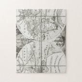 Grand Voyages Old Antiek General Map World Legpuzzel (Verticaal)