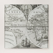 Grand Voyages Old Antiek General Map World Legpuzzel (Verticaal)