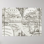 Grand Voyages Old Antiek General Map World Poster (Voorkant)