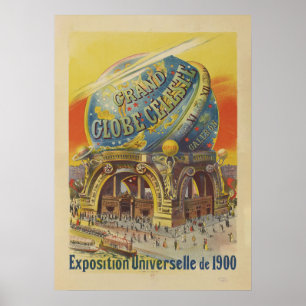 Grand Wereldbol Céleste   Imp. Paul Dupont Poster