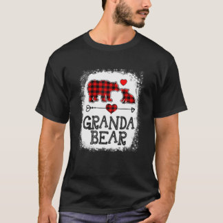 Granda Beer Kerstmis Pajama Red Pset Buffalo Fam T-shirt