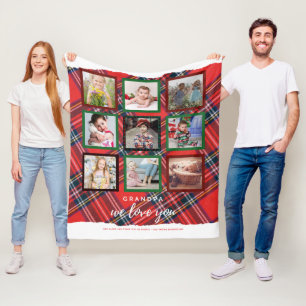 GRANDA FOTO GIFTS - Foto Collage TARTAN Fleece Deken