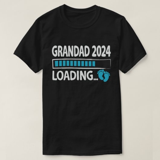 Grandad 2024 laden nieuwe opa opa te zijn t-shirt (Design voorkant)